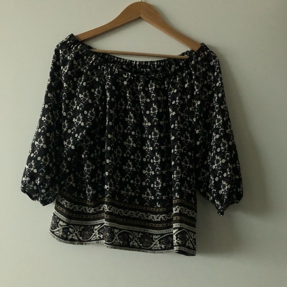 Madewell | Gardenhouse silk off-shoulder blouse - Picture 3 of 5